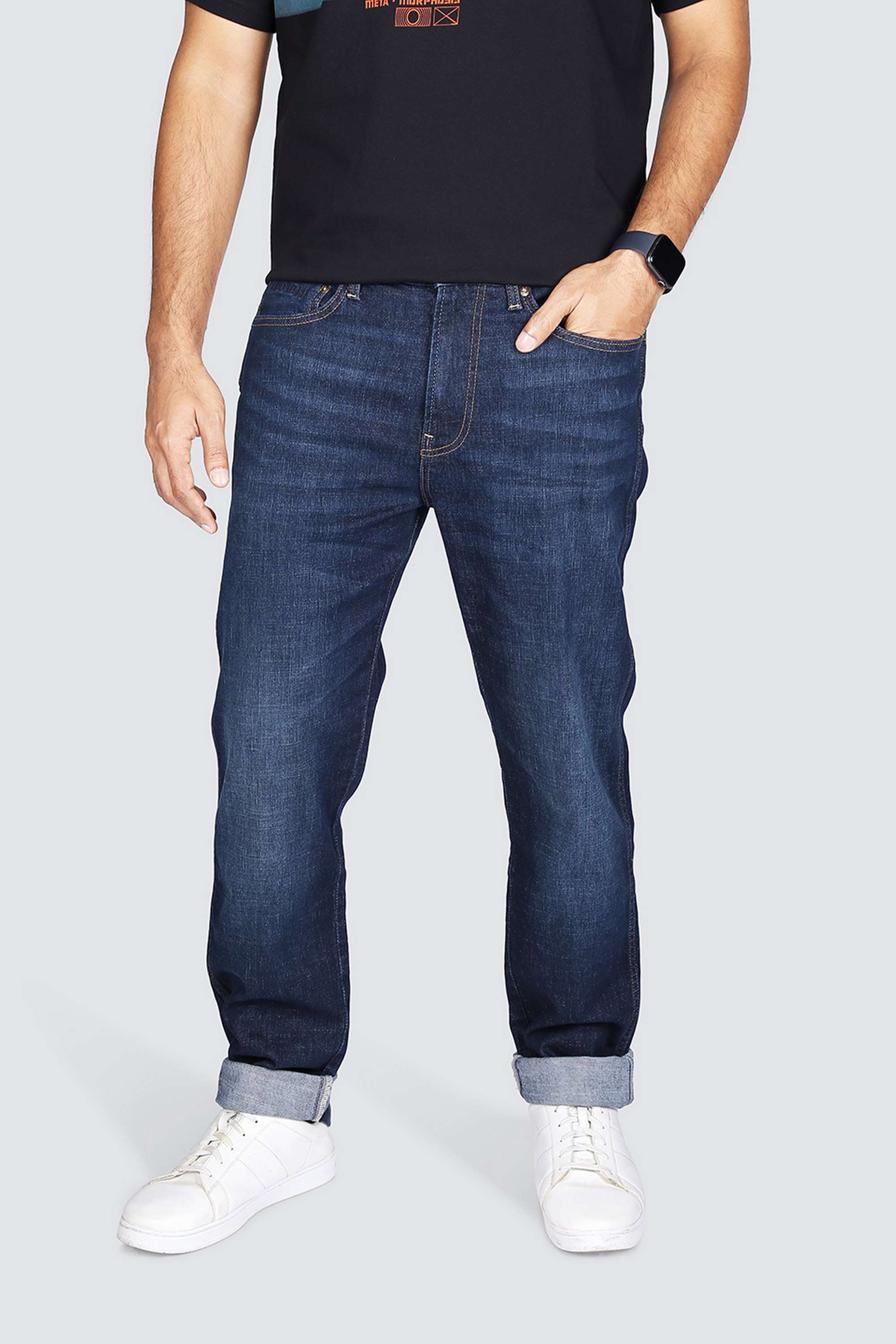 Light-Wash-Casual-Wear-Slim-Fit-Men-s-Jeans