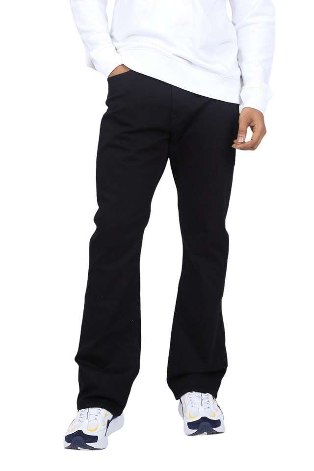 Light-Wash-Blended-Fabric-Bootcut-Fit-Men-s-Jeans