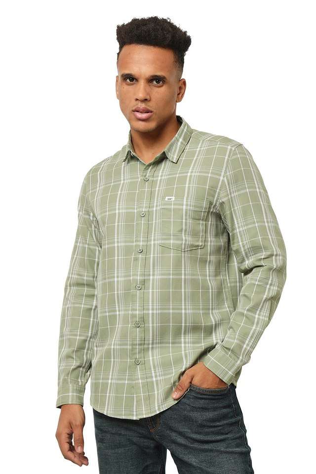 Solid-Cotton-Slim-Fit-Men-s-Casual-Wear-Shirt