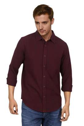 Solid-Cotton-Regular-Fit-Men-s-Casual-Shirt