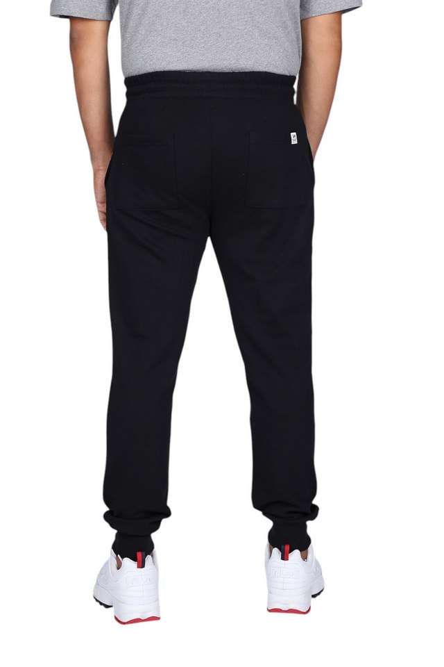 Solid-Cotton-Tapered-Fit-Men-s-Track-Pants
