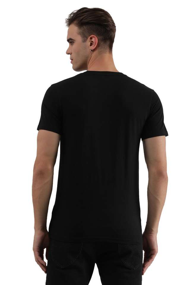 Solid-Cotton-Round-Neck-Men-s-T-Shirt