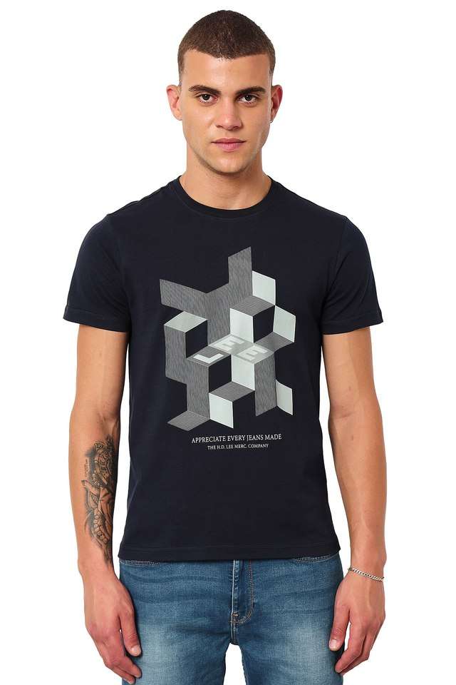 Solid-Cotton-Round-Neck-Men-s-T-Shirt