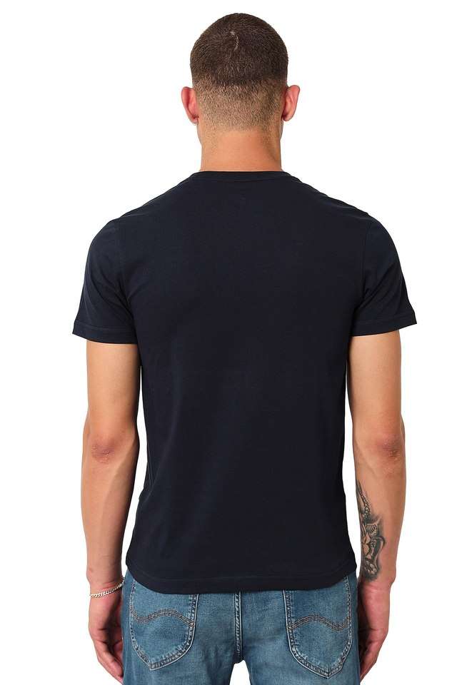 Solid-Cotton-Round-Neck-Men-s-T-Shirt