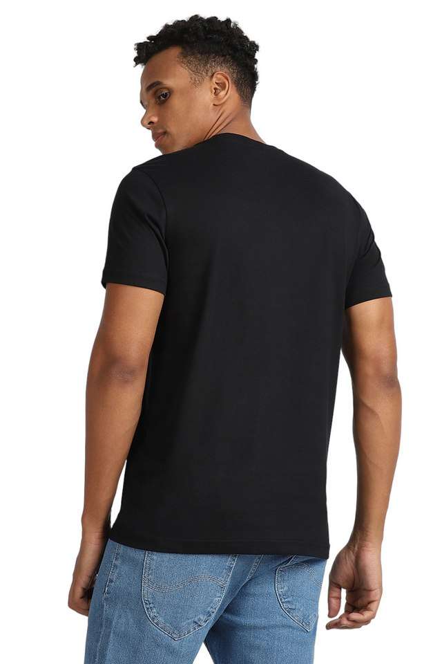 Solid-Cotton-Round-Neck-Men-s-T-Shirt