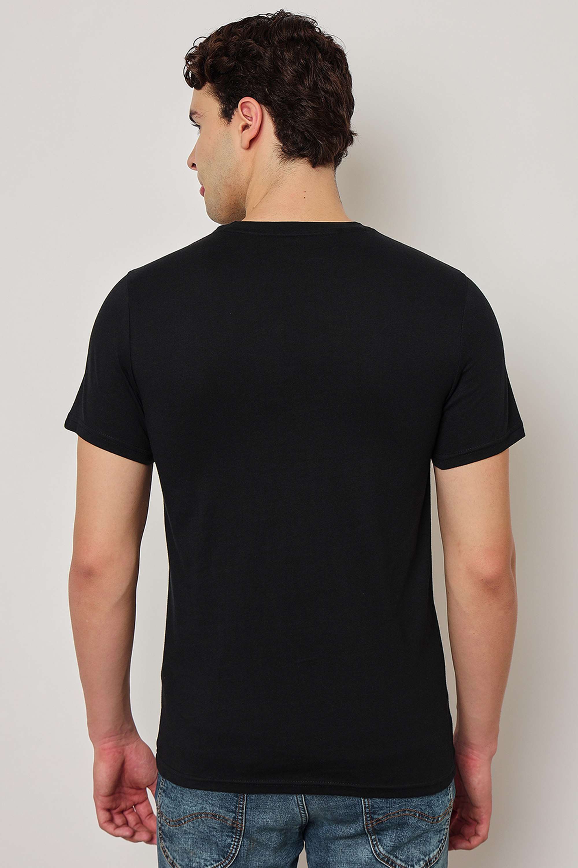 Solid-Cotton-Slim-Fit-Men-s-T-Shirt