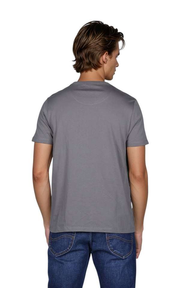 Solid-Cotton-Round-Neck-Men-s-T-Shirt