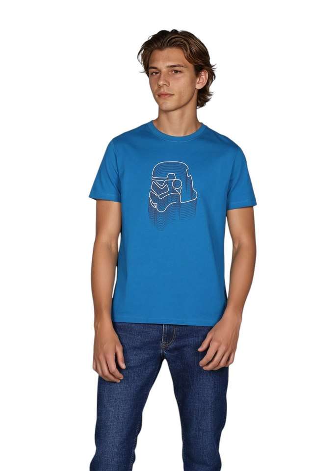 Solid-Cotton-Round-Neck-Men-s-T-Shirt