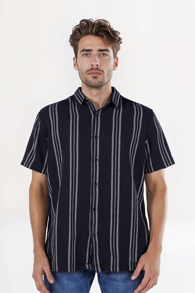 Solid-Cotton-Regular-Fit-Men-s-Casual-Wear-Shirt