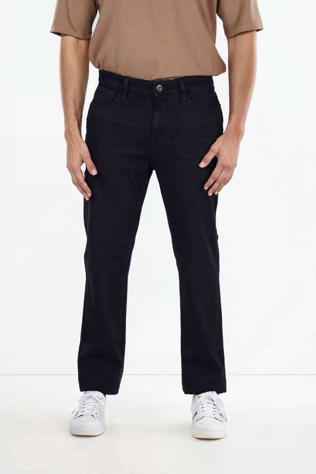 Light-Wash-Cotton-Blend-Straight-Fit-Men-s-Jeans