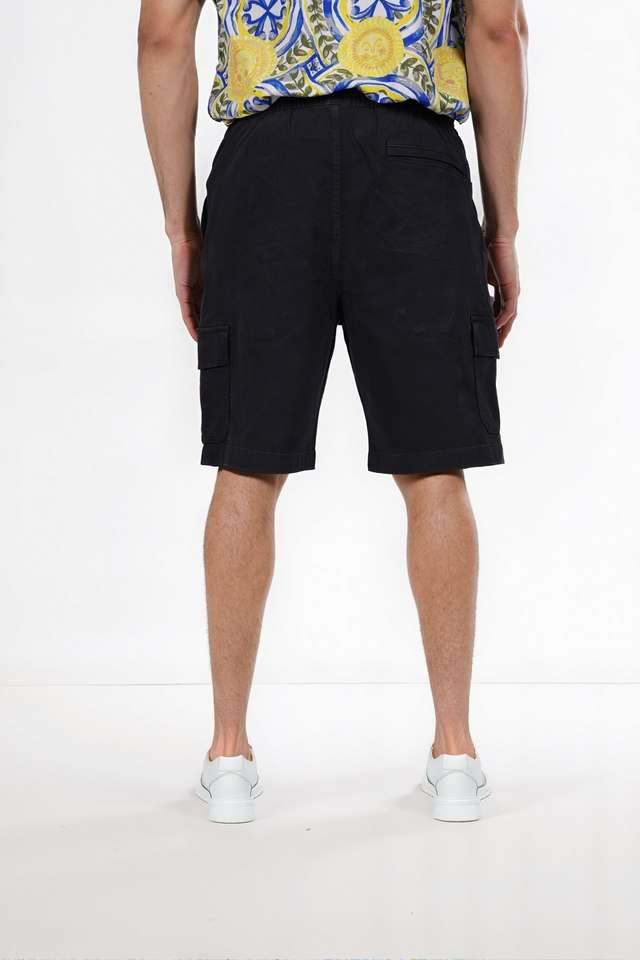 Solid-Cotton-Men-s-Shorts