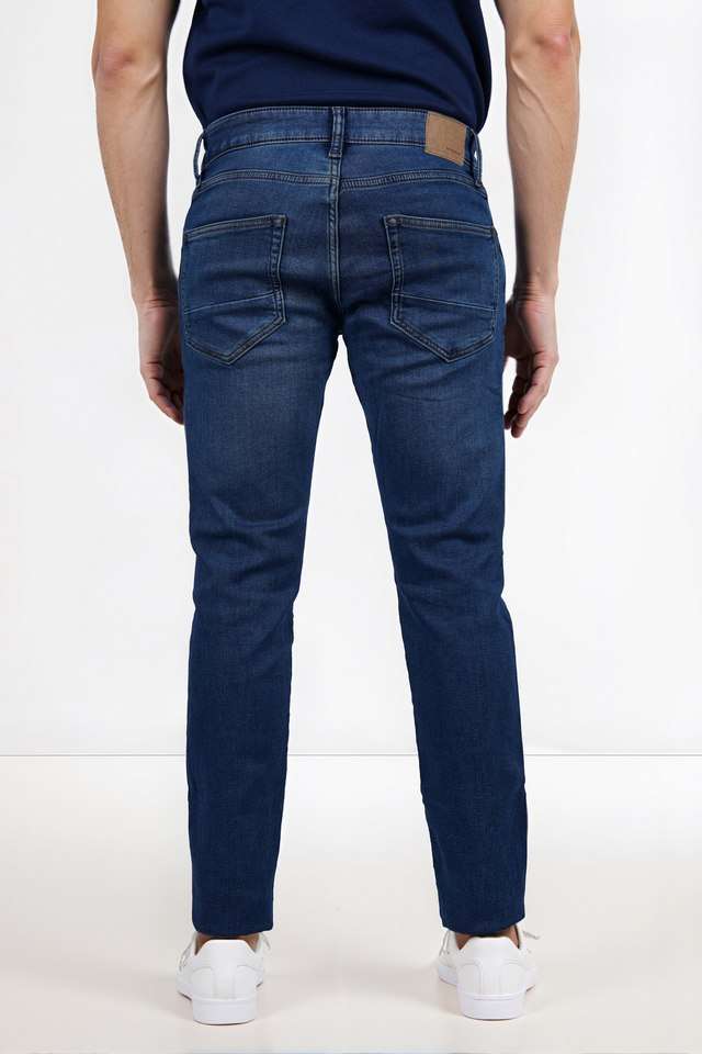 Light-Wash-Cotton-Blend-Skinny-Fit-Men-s-Jeans