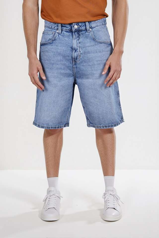 Solid-Cotton-Men-s-Shorts