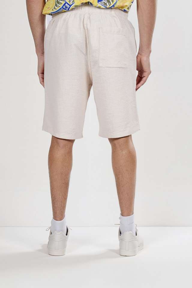Textured-Cotton-Elastic-and-Drawstring-Men-s-Shorts