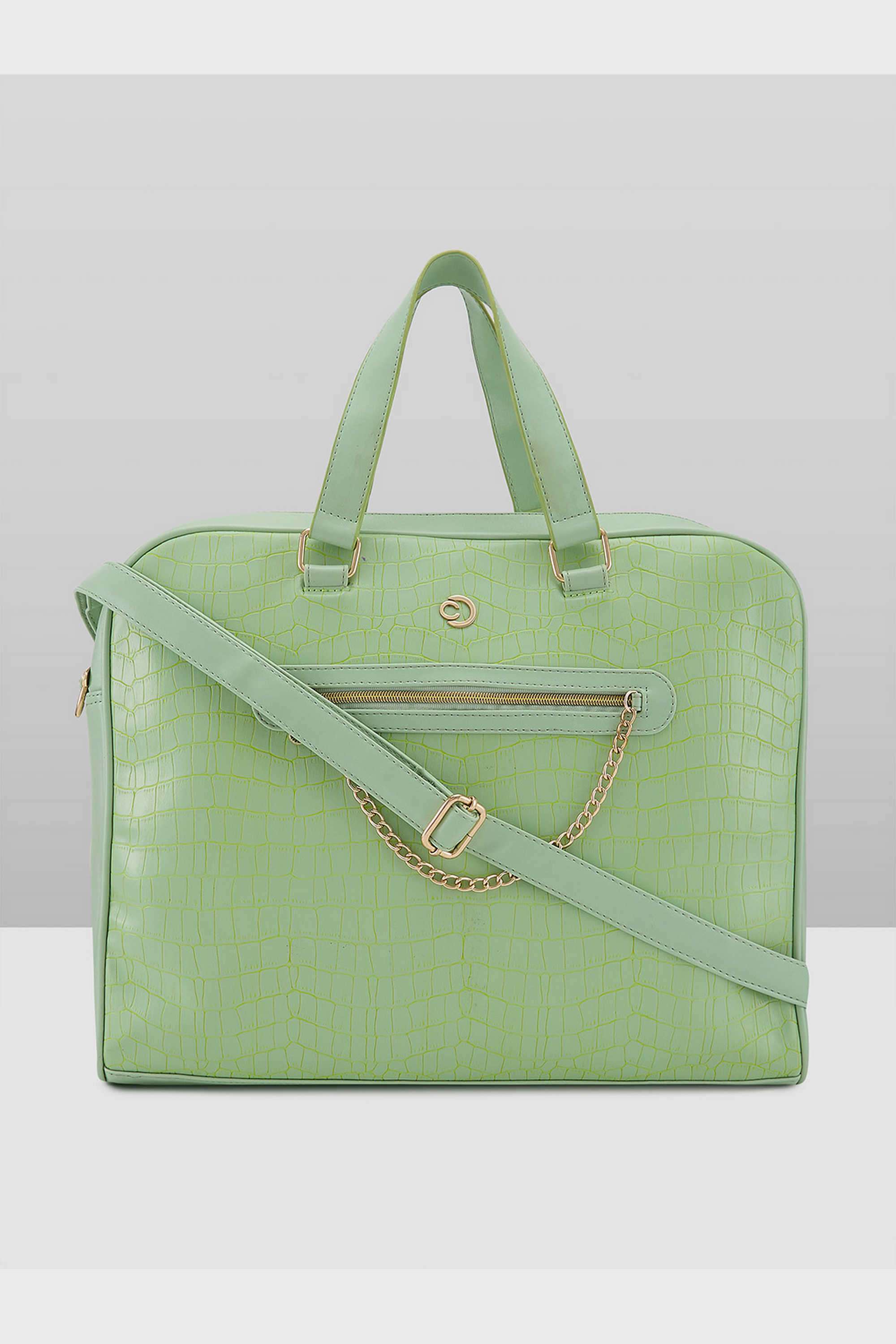 Mist-Collection-Zipper-Closure-PVC-Women-Casual-Wear-Laptop-Bag