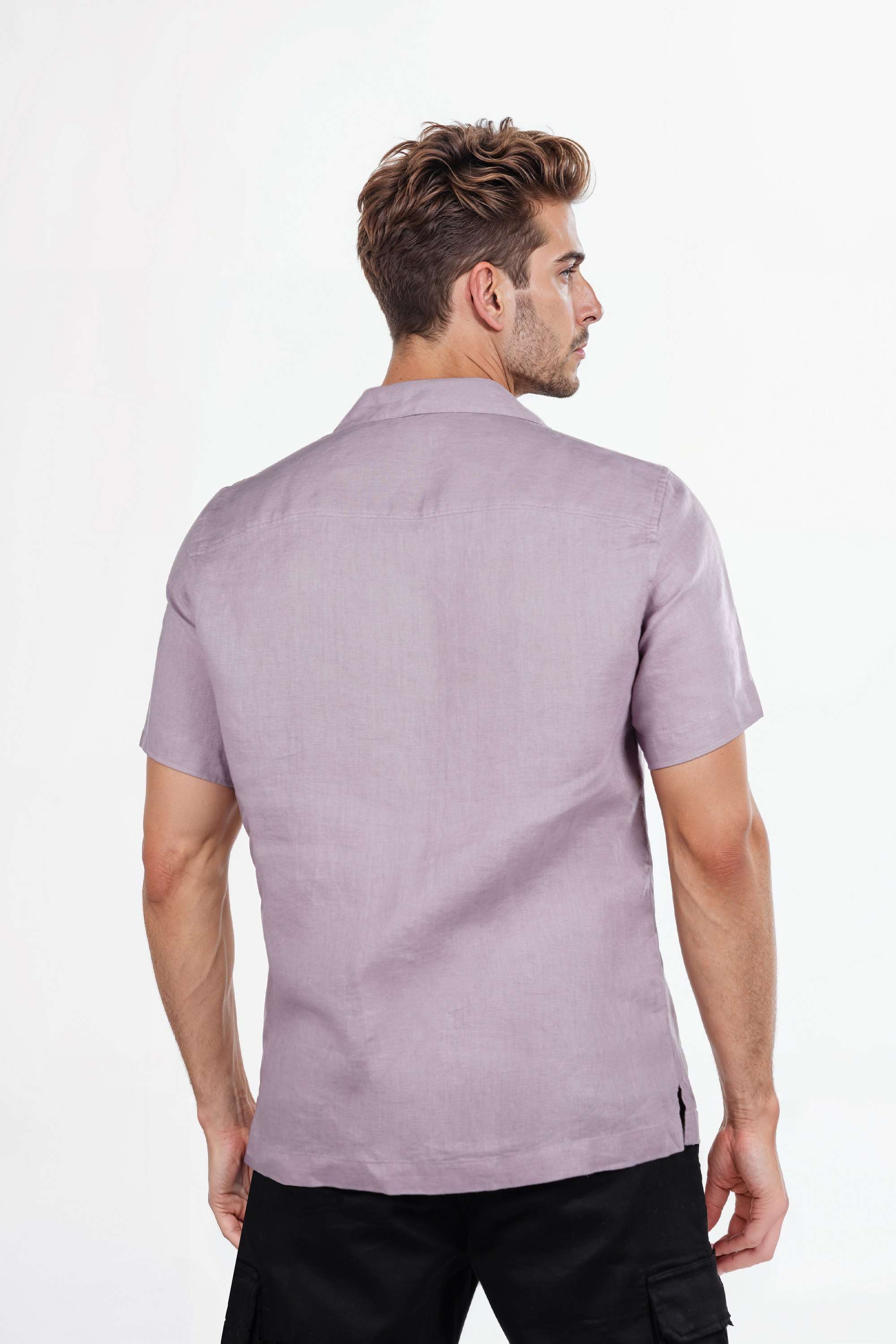 Solid-Linen-Regular-Fit-Men-s-Casual-Wear-Shirt