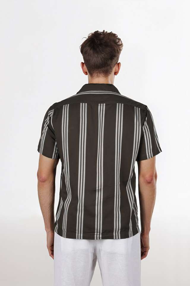 Solid-Viscose-Regular-Fit-Men-s-Casual-Wear-Shirt