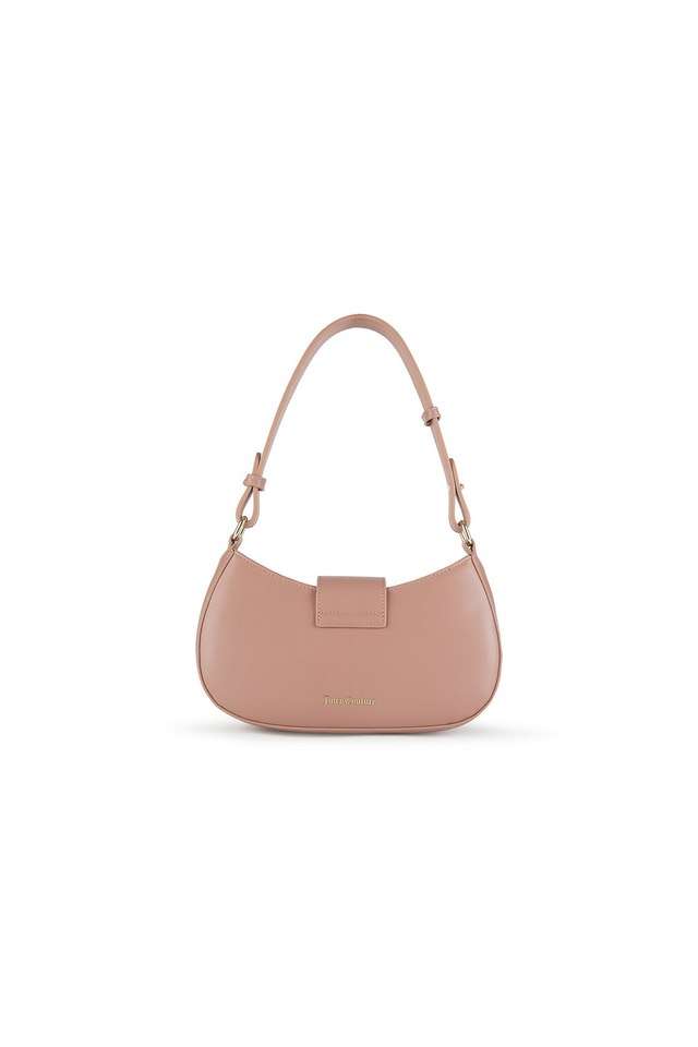 Textured-PU-Zipper-Closure-Women-s-Baguette-Bag