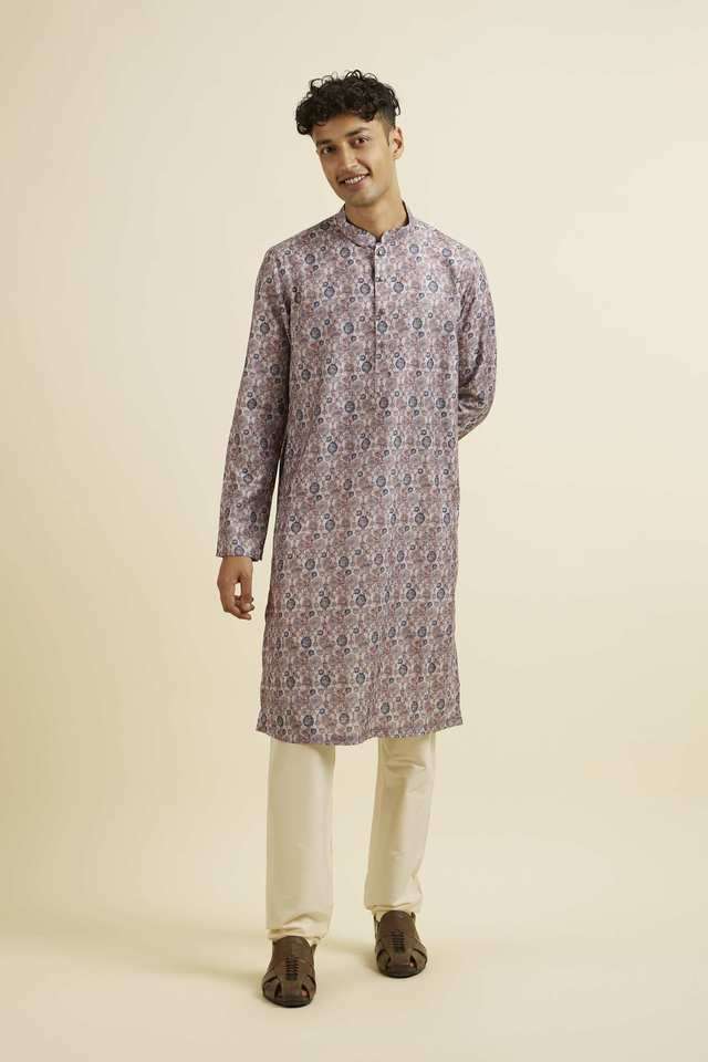 Printed-Cotton-Blend-Regular-Fit-Men-s-Kurta