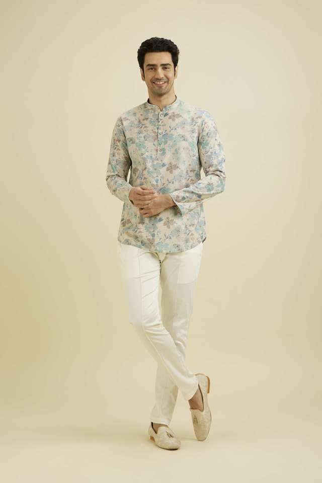 Printed-Blended-Fabric-Regular-Fit-Men-s-Short-Kurta