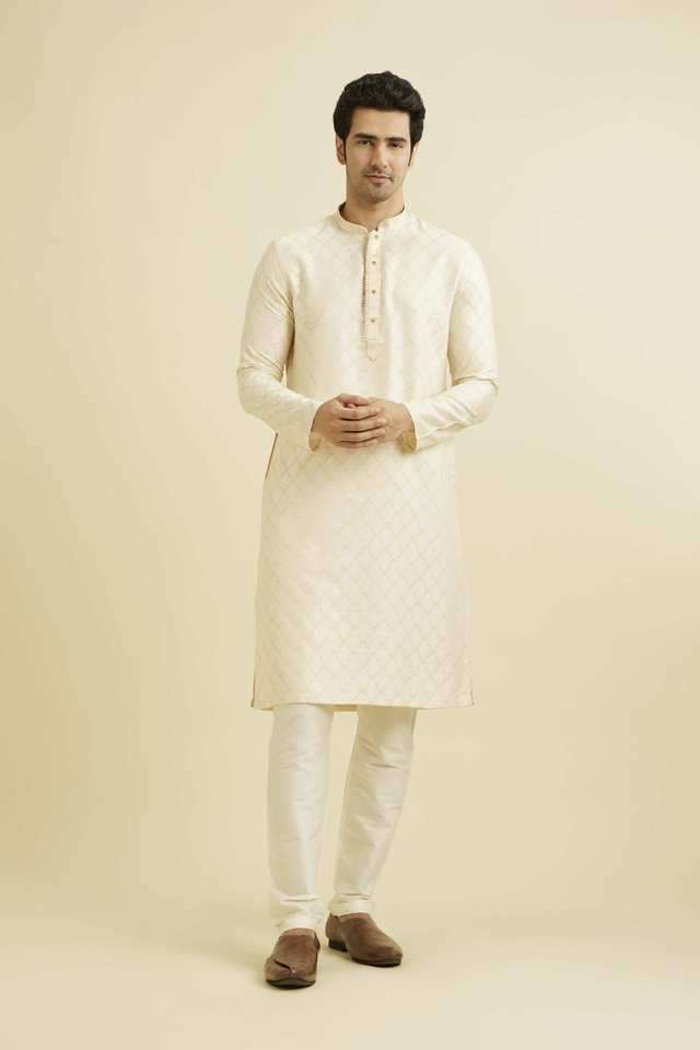 Printed-Blended-Fabric-Regular-Fit-Men-s-Kurta-Set