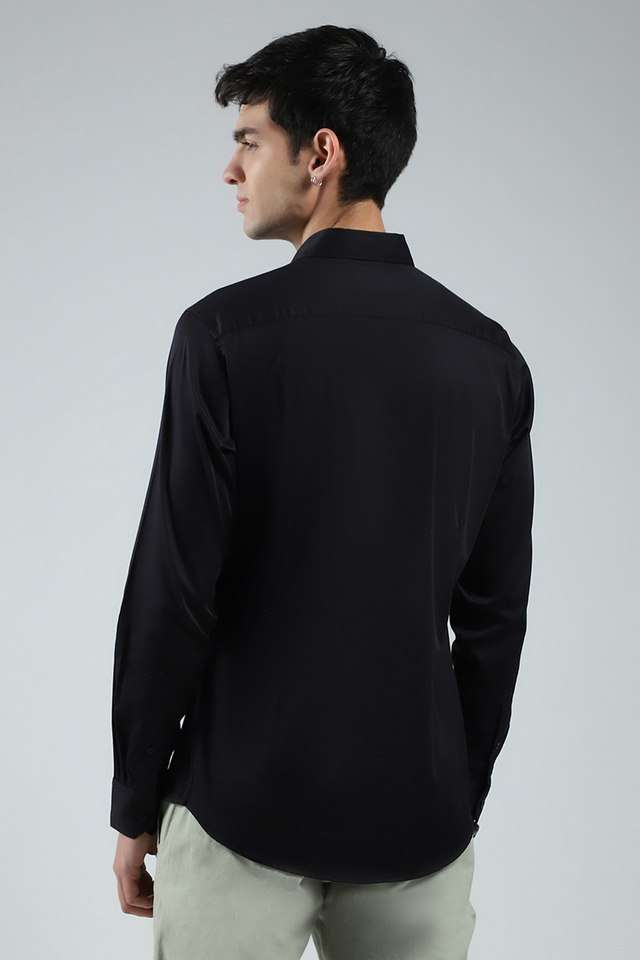 Solid-Cotton-Slim-Fit-Men-s-Casual-Wear-Shirt