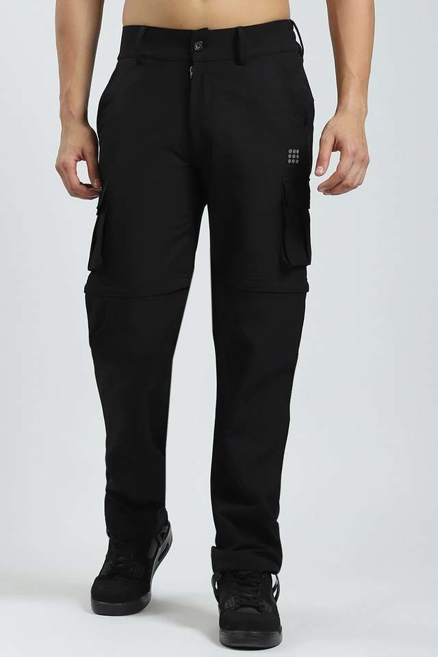 Solid-Polyester-Regular-Fit-Men-s-Track-Pants