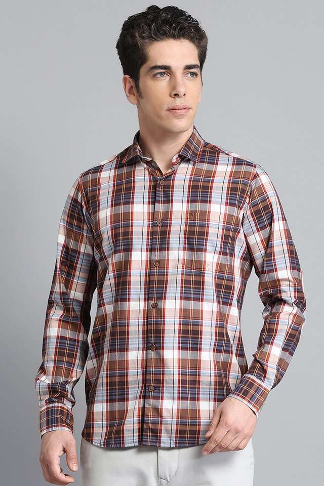Checks-Cotton-Regular-Fit-Men-s-Casual-Wear-Shirt