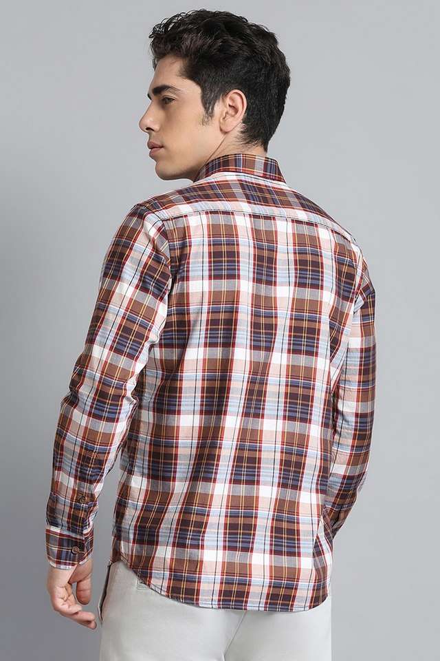 Checks-Cotton-Regular-Fit-Men-s-Casual-Wear-Shirt