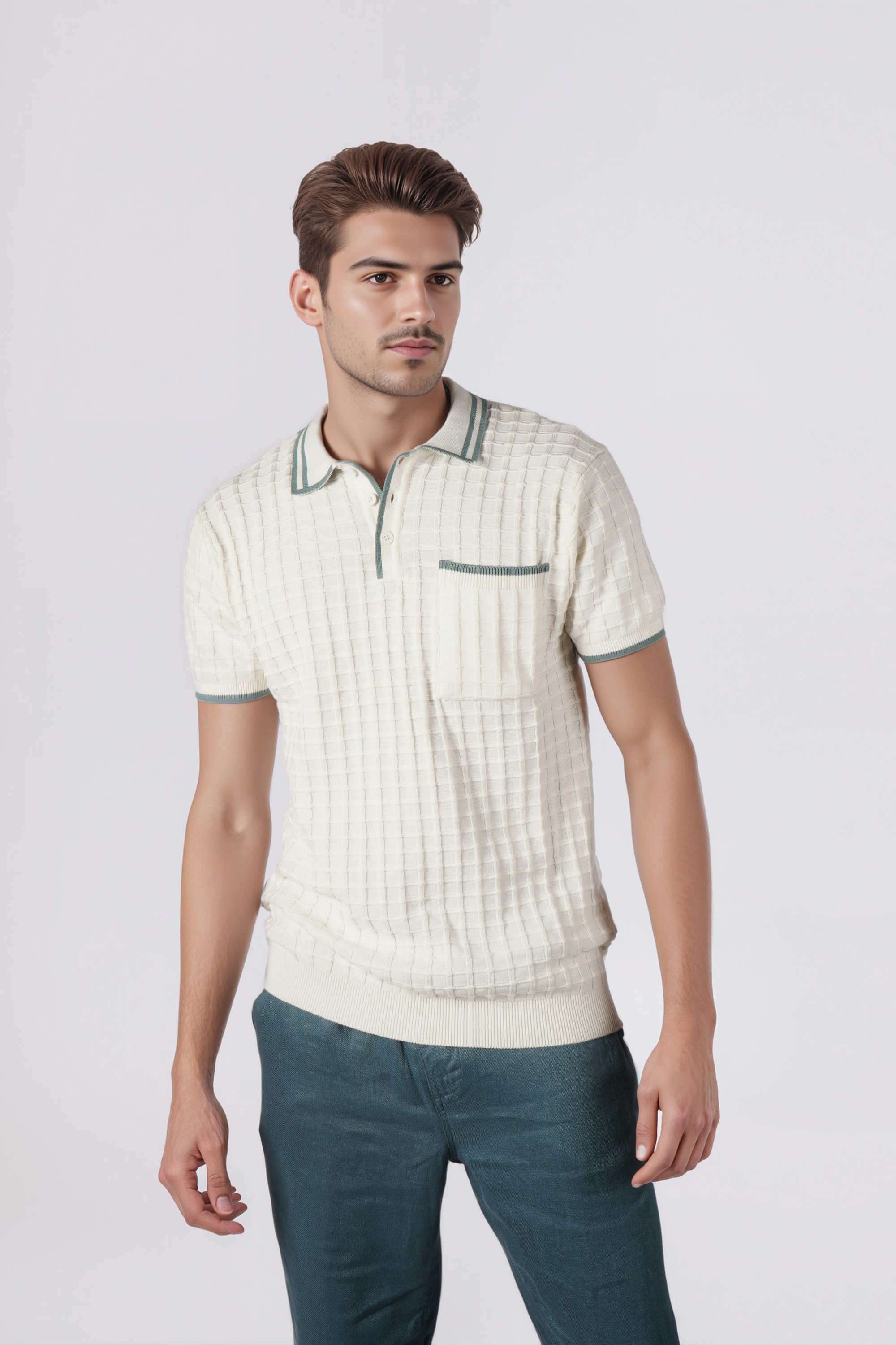 Structured-Cotton-Round-Neck-Men-s-T-Shirt