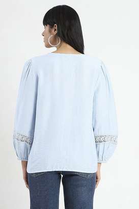 Solid-Rayon-Relaxed-Fit-Women-s-Top