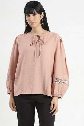 Solid-Rayon-Relaxed-Fit-Women-s-Top
