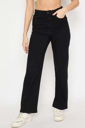 Solid-Cotton-Relaxed-Fit-Women-s-Jeans