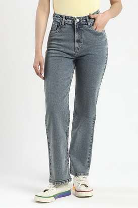 Solid-Cotton-Relaxed-Fit-Women-s-Jeans