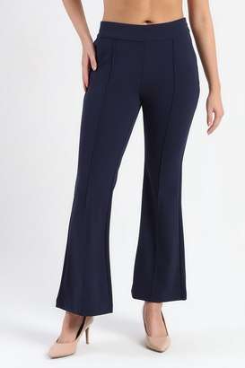Solid-Polyester-Relaxed-Fit-Women-s-Trousers