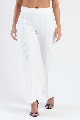 Solid-Polyester-Relaxed-Fit-Women-s-Trousers