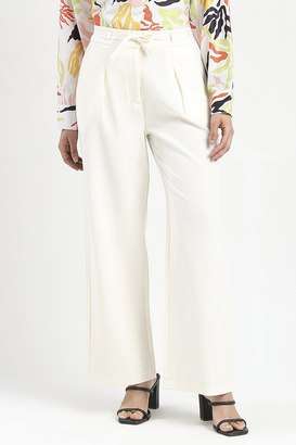 Solid-Polyester-Relaxed-Fit-Women-s-Trousers