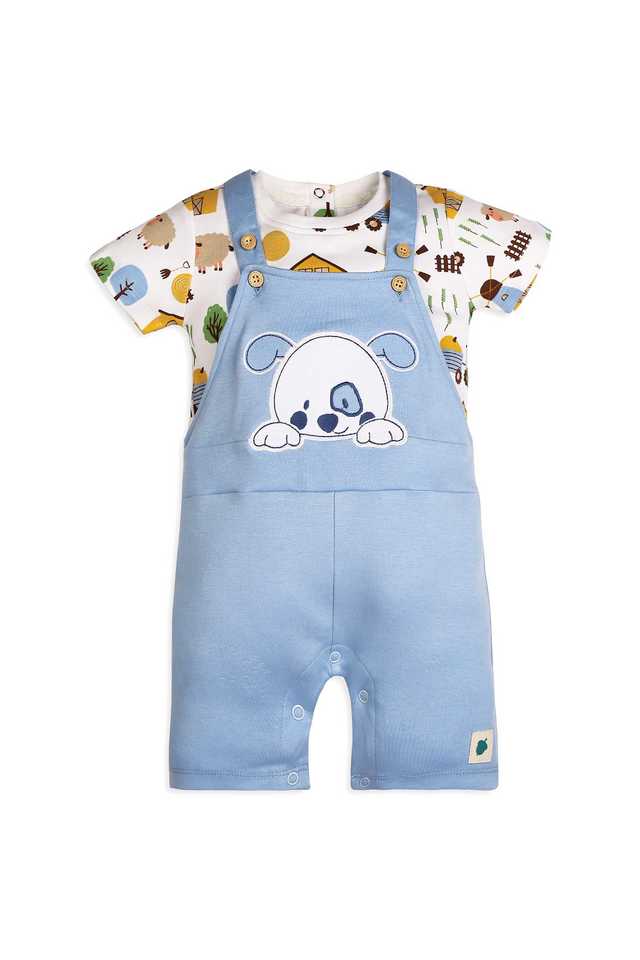 Printed-Cotton-Regular-Fit-Infant-Boys-Dungarees