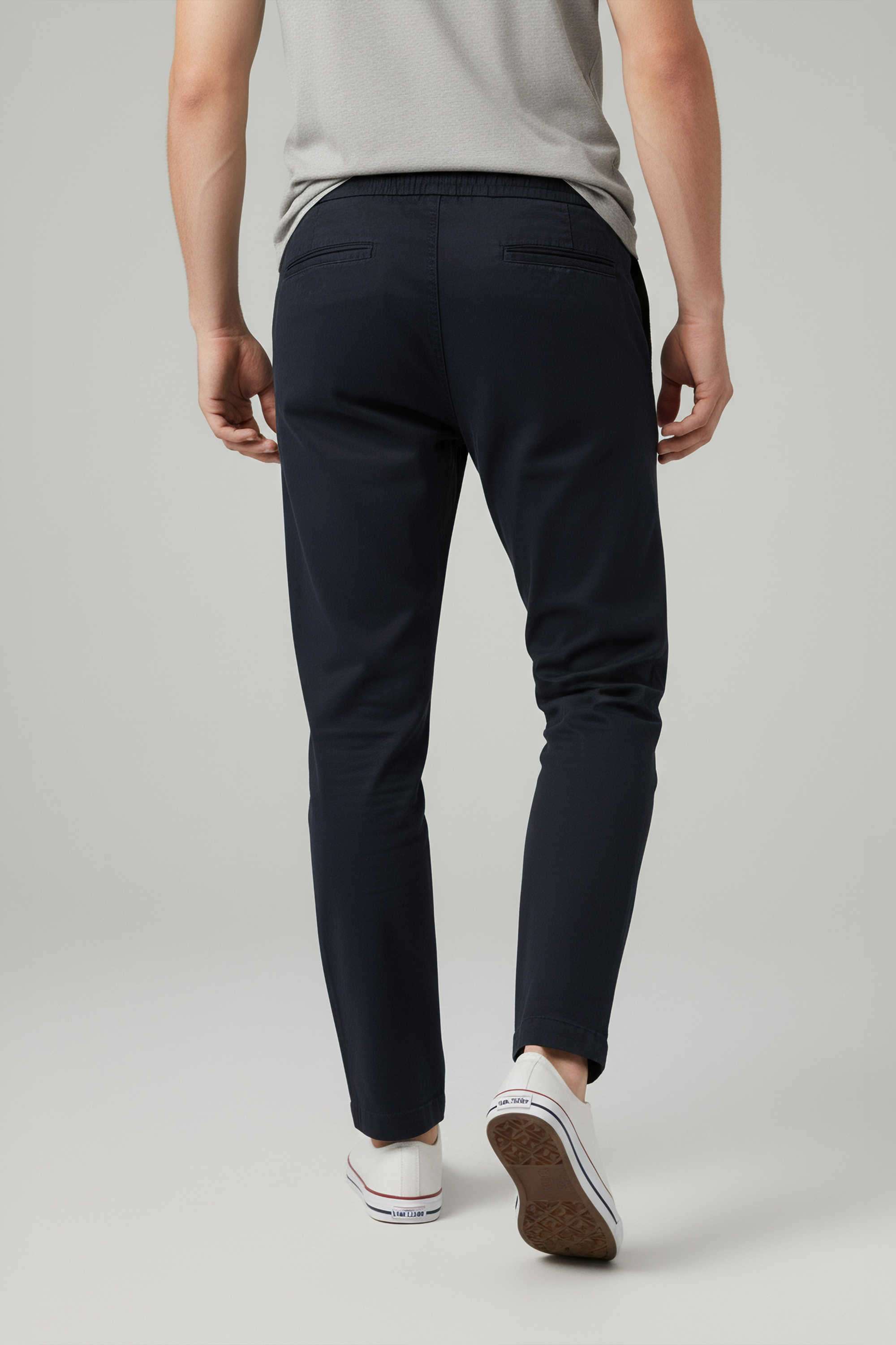 Solid-Cotton-Relaxed-Fit-Men-s-Casual-Trousers