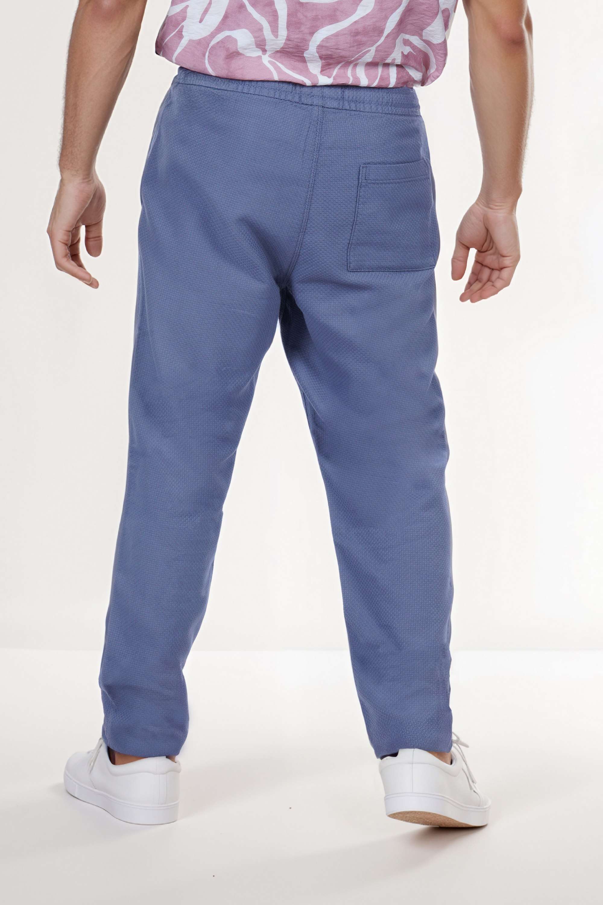 Solid-Cotton-Straight-Fit-Men-s-Casual-Trousers