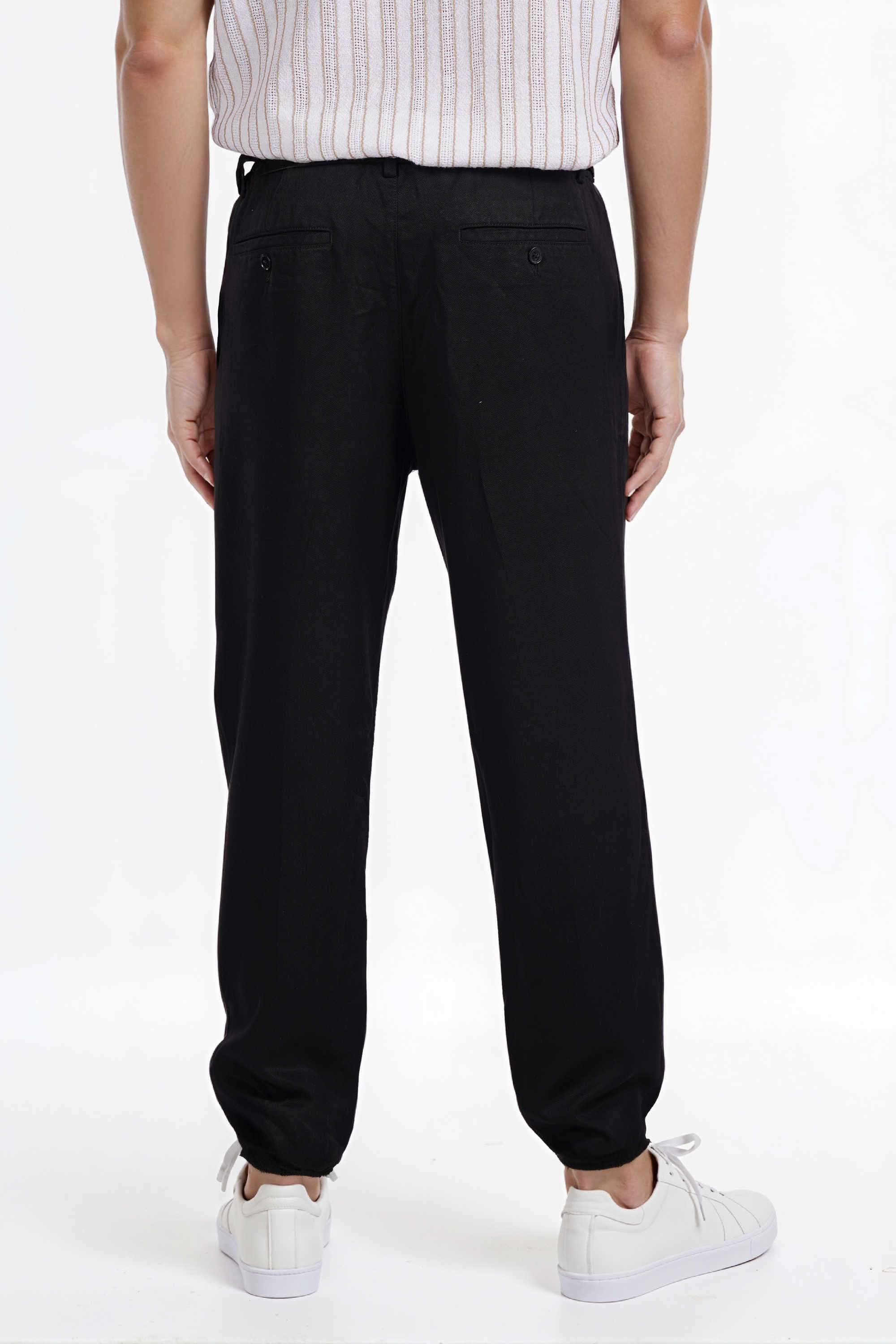 Solid-Tencel-Straight-Fit-Men-s-Casual-Wear-Trousers