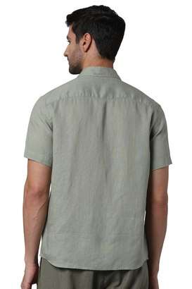 Solid-Linen-Regular-Fit-Men-s-Casual-Shirt