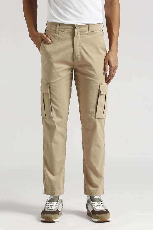 Solid-Cotton-Stretch-Regular-Fit-Men-s-Casual-Wear-Trousers