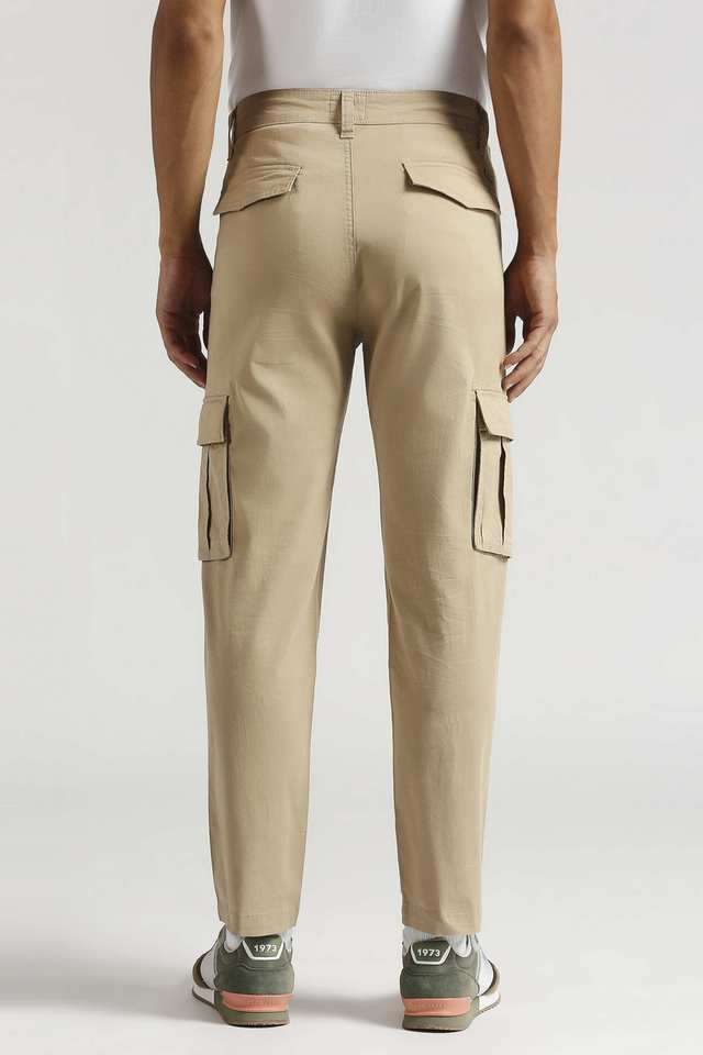 Solid-Cotton-Stretch-Regular-Fit-Men-s-Casual-Wear-Trousers