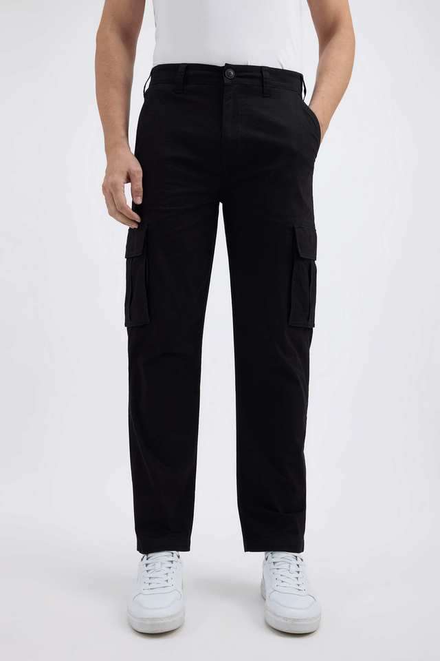Solid-Cotton-Regular-Fit-Men-s-Casual-Wear-Trousers