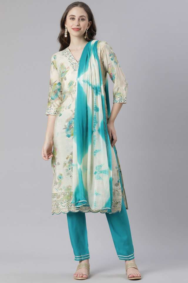 Floral-Modal-Straight-Fit-Women-s-Kurta-Pant-Dupatta-Set