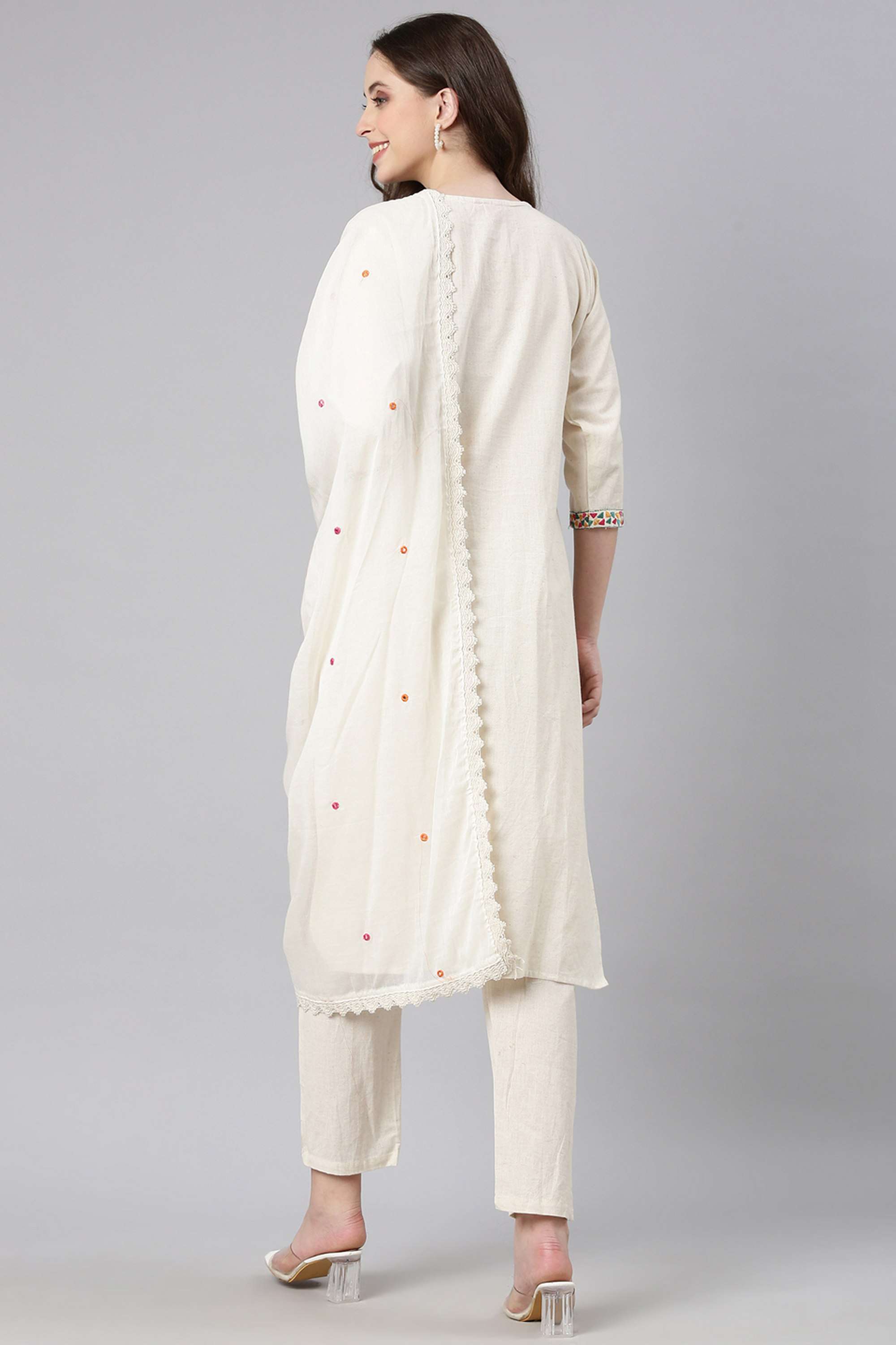 Embellished-Linen-Straight-Fit-Women-s-Kurta-Set