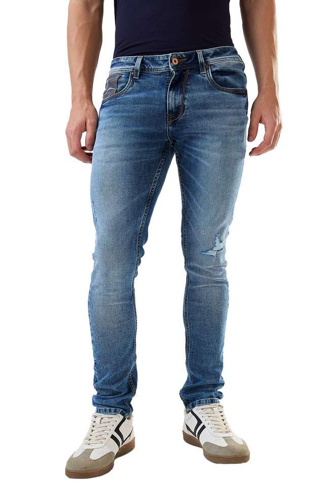 Light-Wash-Cotton-Slim-Fit-Men-s-Jeans
