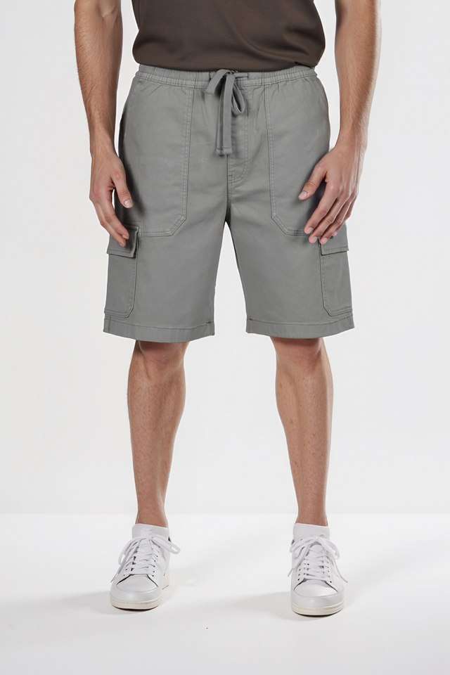 Solid-Cotton-Men-s-Shorts
