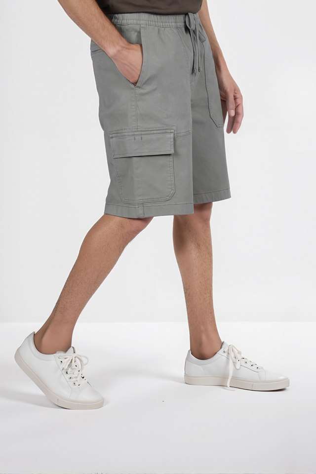 Solid-Cotton-Men-s-Shorts